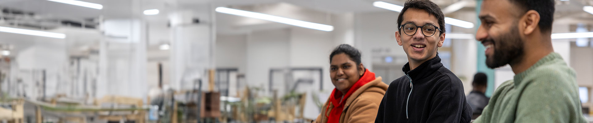Students sitting in a seminar room