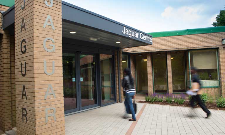entrance to the Coventry University Jaguar building