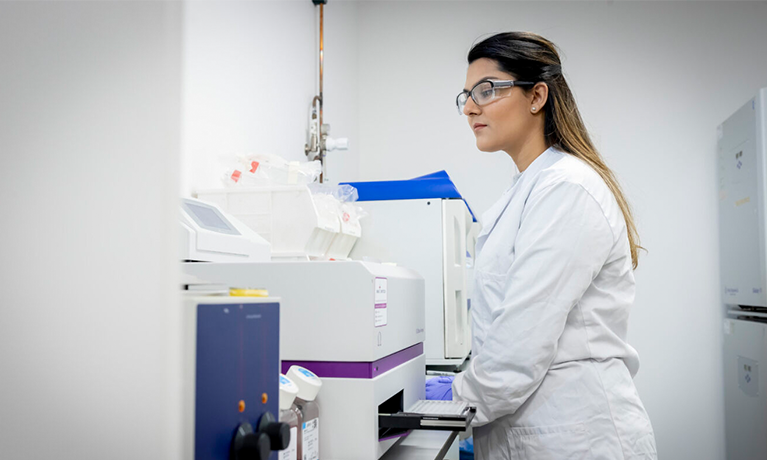 Scientist working in a laboratory