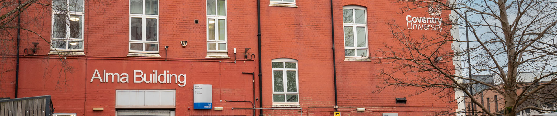 Exterior view of the Alma building