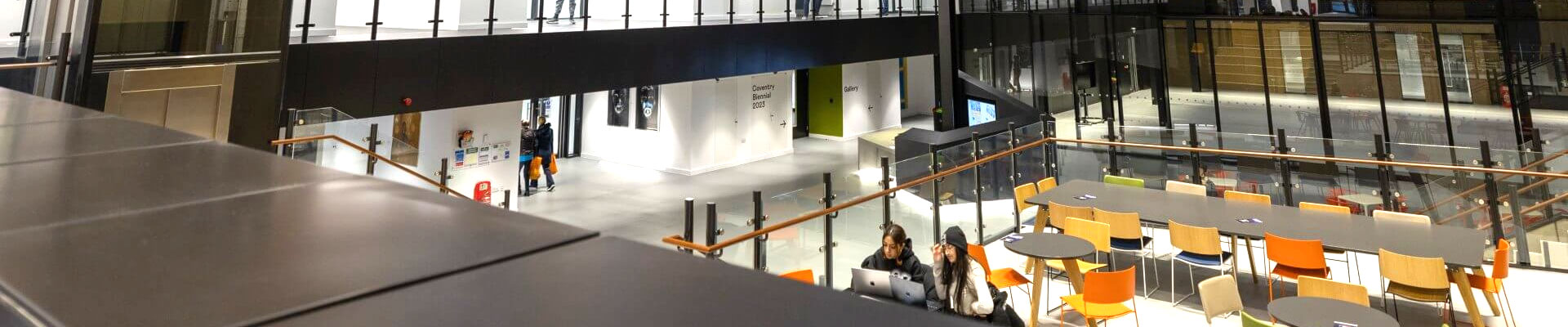 the inside of the Delia Derbyshire Building