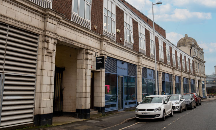 exterior of the whitefriars building