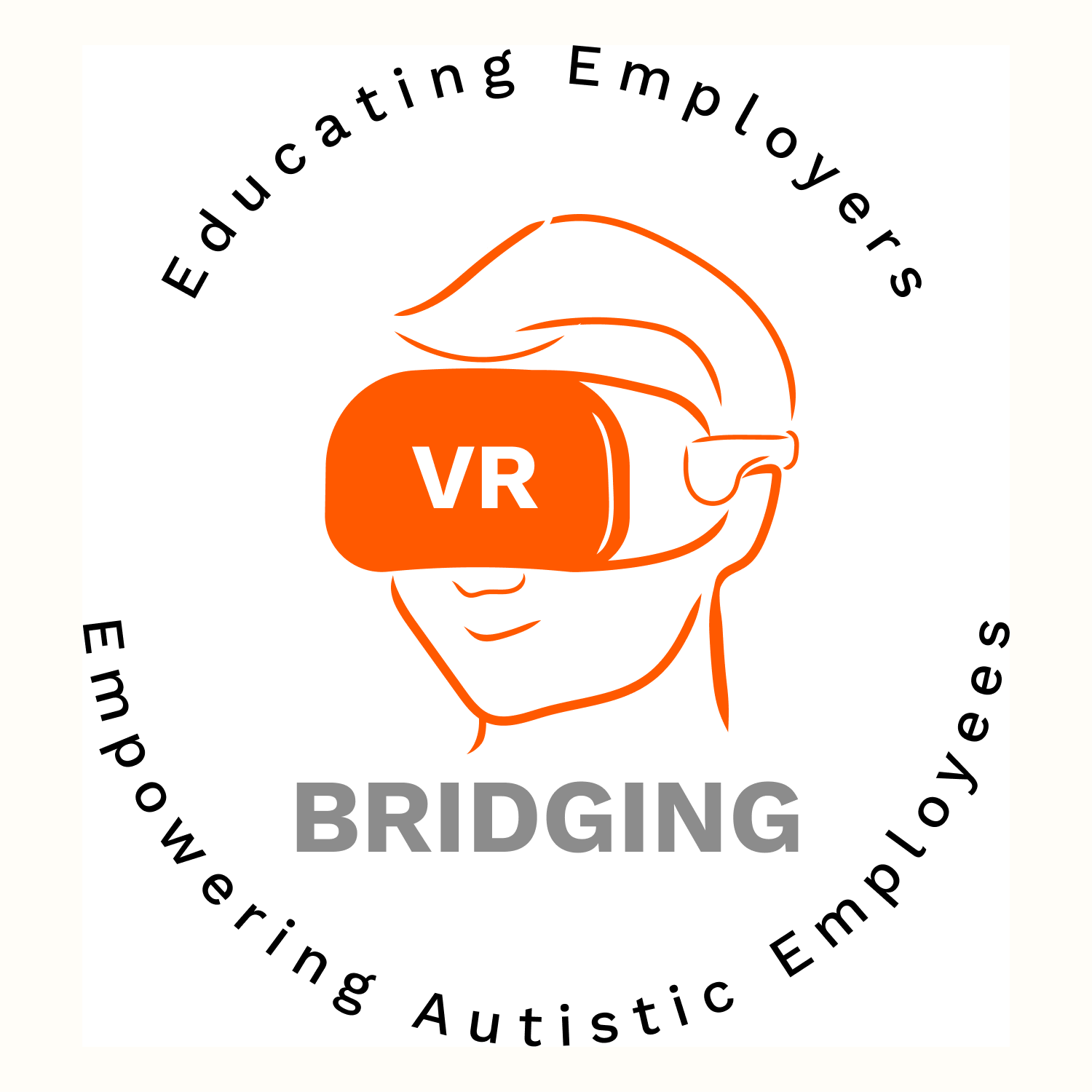 VR Bridging Educating Employers Empowering Autistic Employees logo