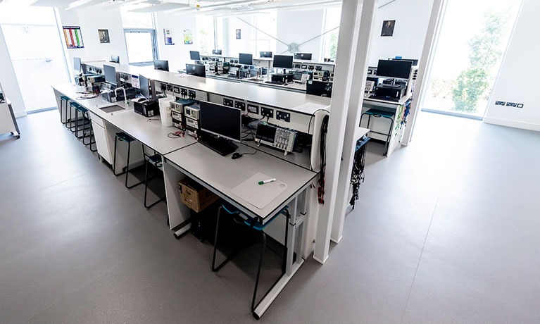 computer room in the John Laing building