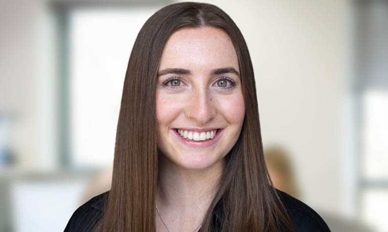 A portrait of Hannah with an out of focus background