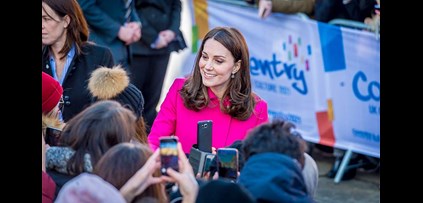 Princess Kate in the crowd in Coventry 2018