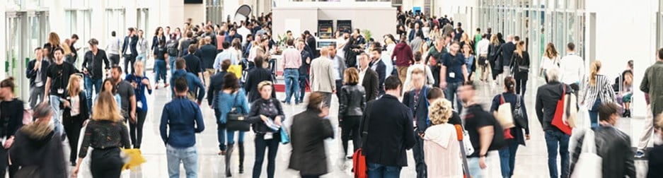 Group of people in a public area 