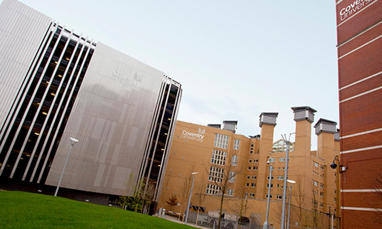 exterior view of the multi storey car park at Coventry University campus