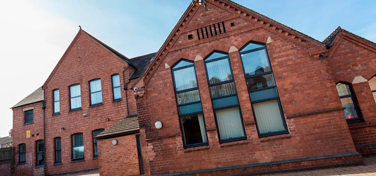 Outside view of Parish Rooms accommodation block