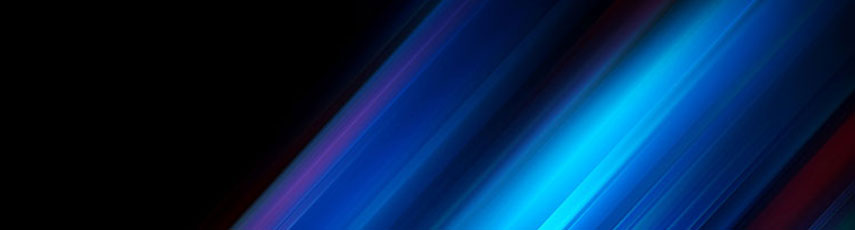 Abstract image with blue light on black background