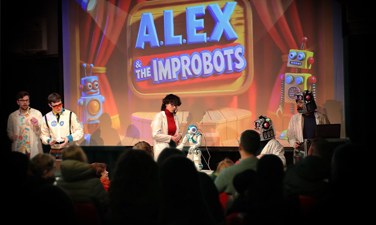 Alex and the Improbots show
