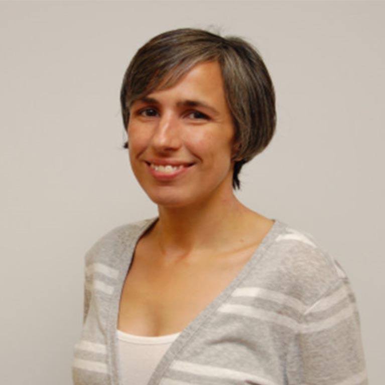 Lady with brown hair smiling