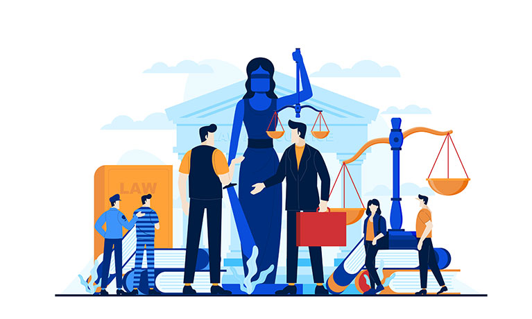 Illustration of businessmen