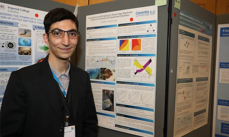 Dr AmirHosein Sadeghimanesh and his researcher poster presented at the UK Houses of Parliament