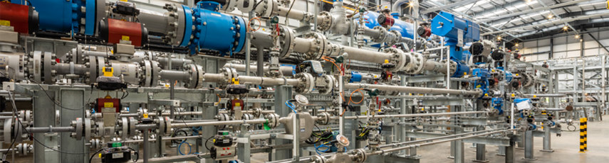 Pipes in an engineering building