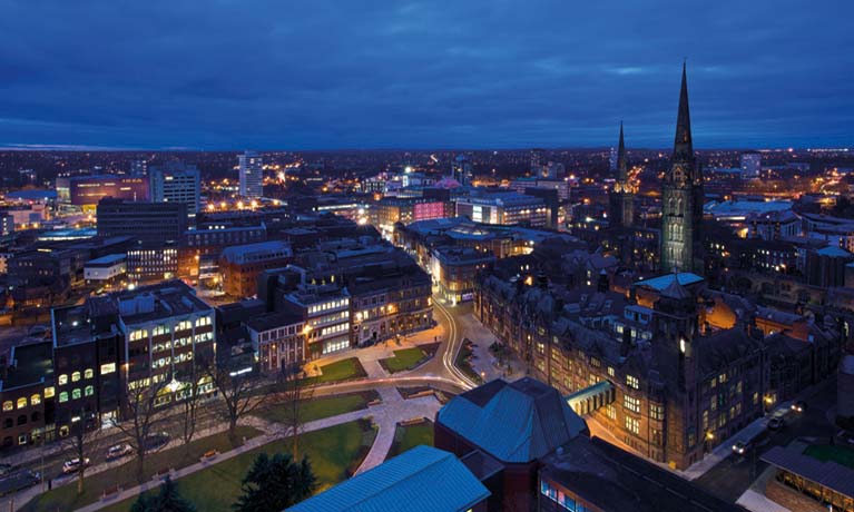 Coventry at night