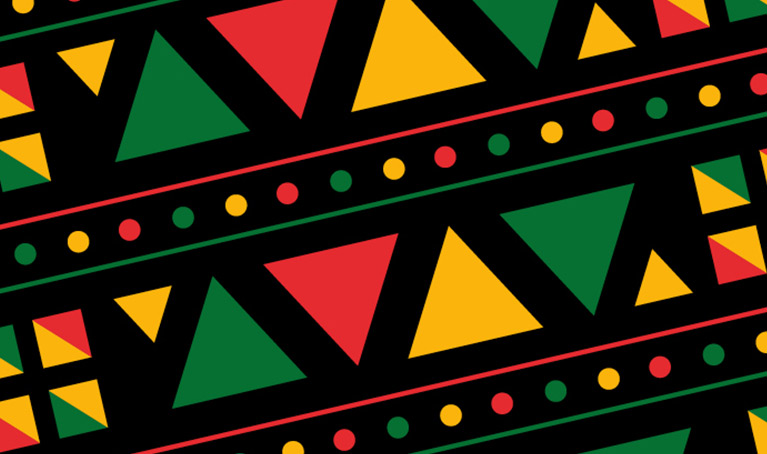 Graphic pattern of shapes