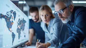 Close up of molten lava and grey smoke