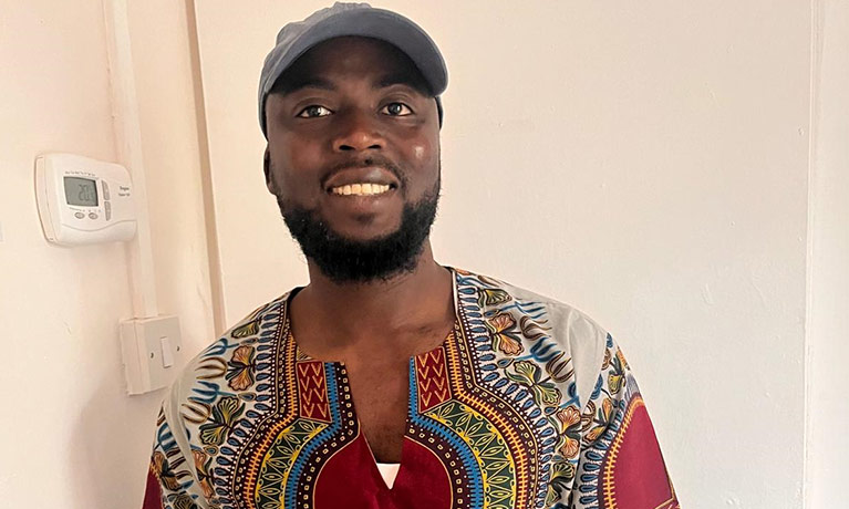 Portrait of Mohammed smilling