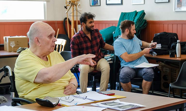 Family Album rehearsal