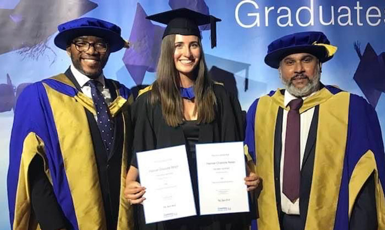 Hannah Nolan at her graduation