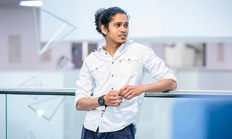 PG student Prabhakaran Selvaraj 