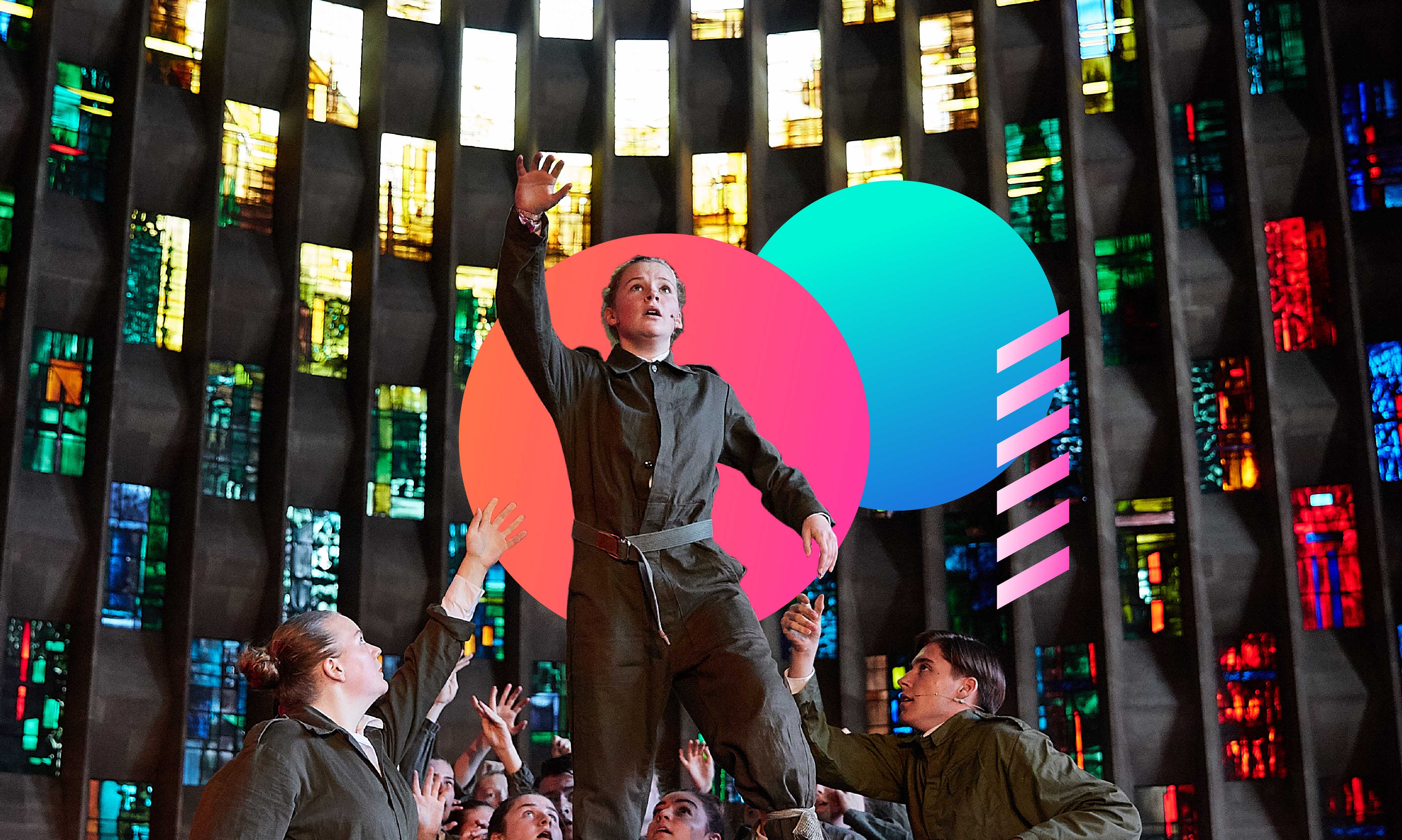 performers in Coventry Cathedral