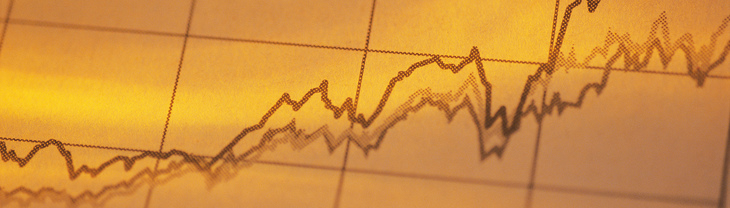 Stylised line chart