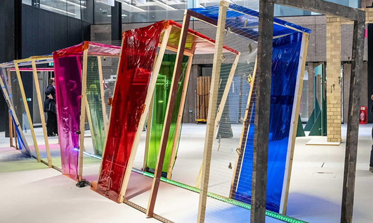 The Urban Mining Test Lab Project used the salvaged door frames, which were plucked from the New Union Street car park demolition