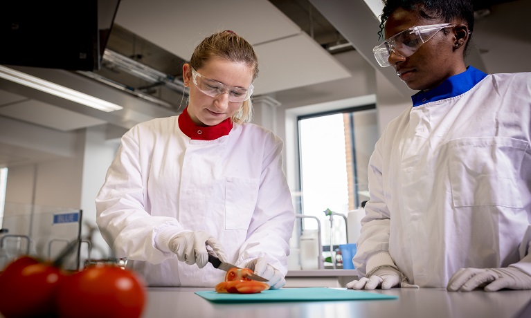 students in lab