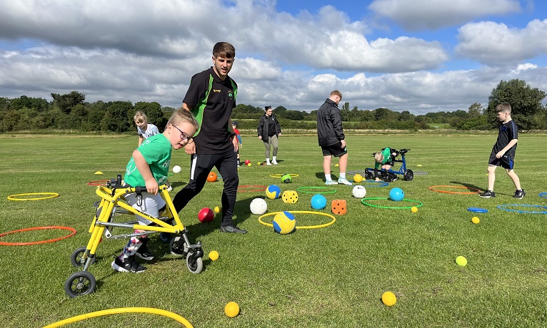 The 'living lab’ football event will help children enjoy more physical activity