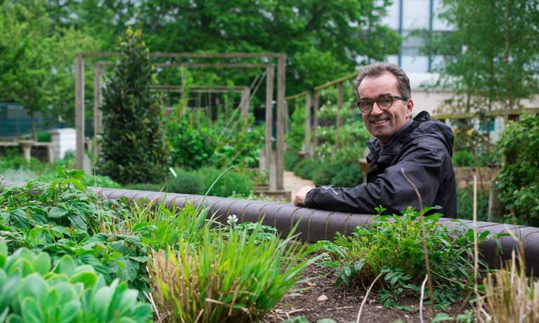 Phil in the garden