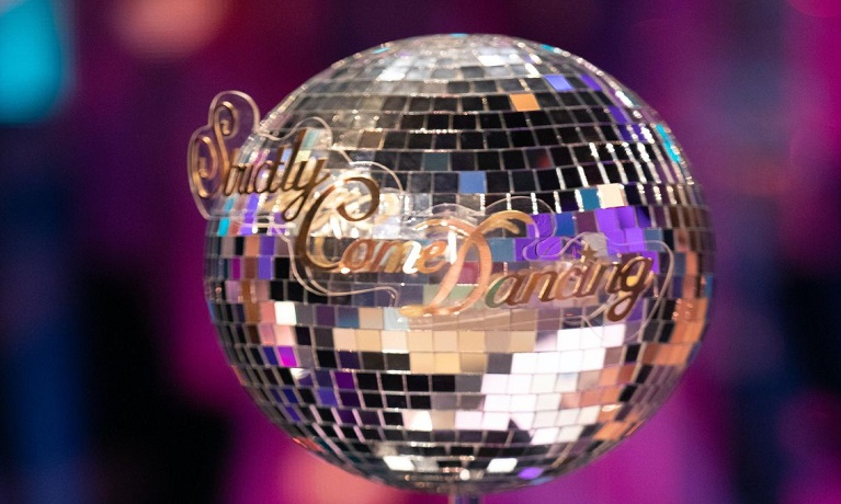 The Strictly Come Dancing logo on a glitterball