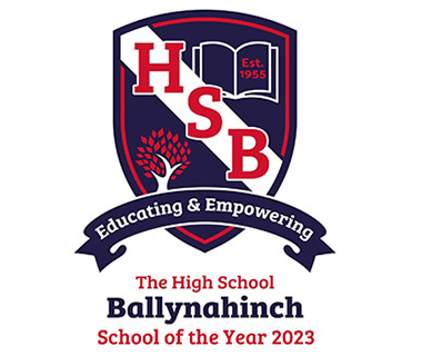 The High School Ballynahinch logo.