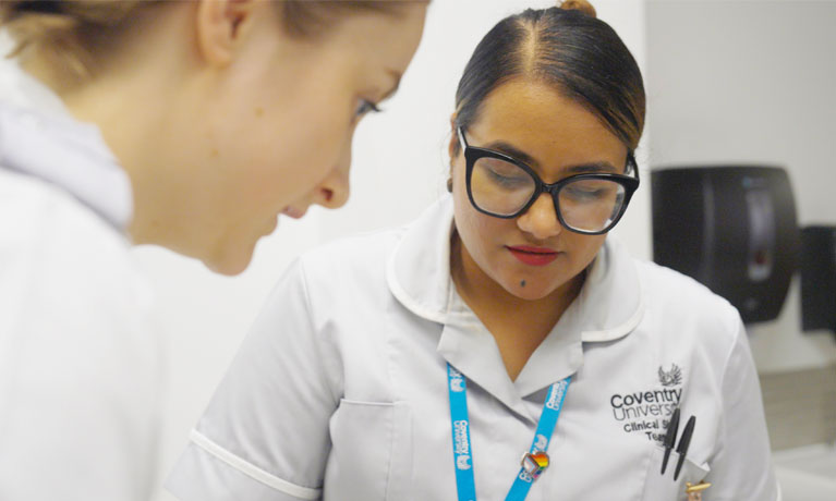 two nursing associates in-training